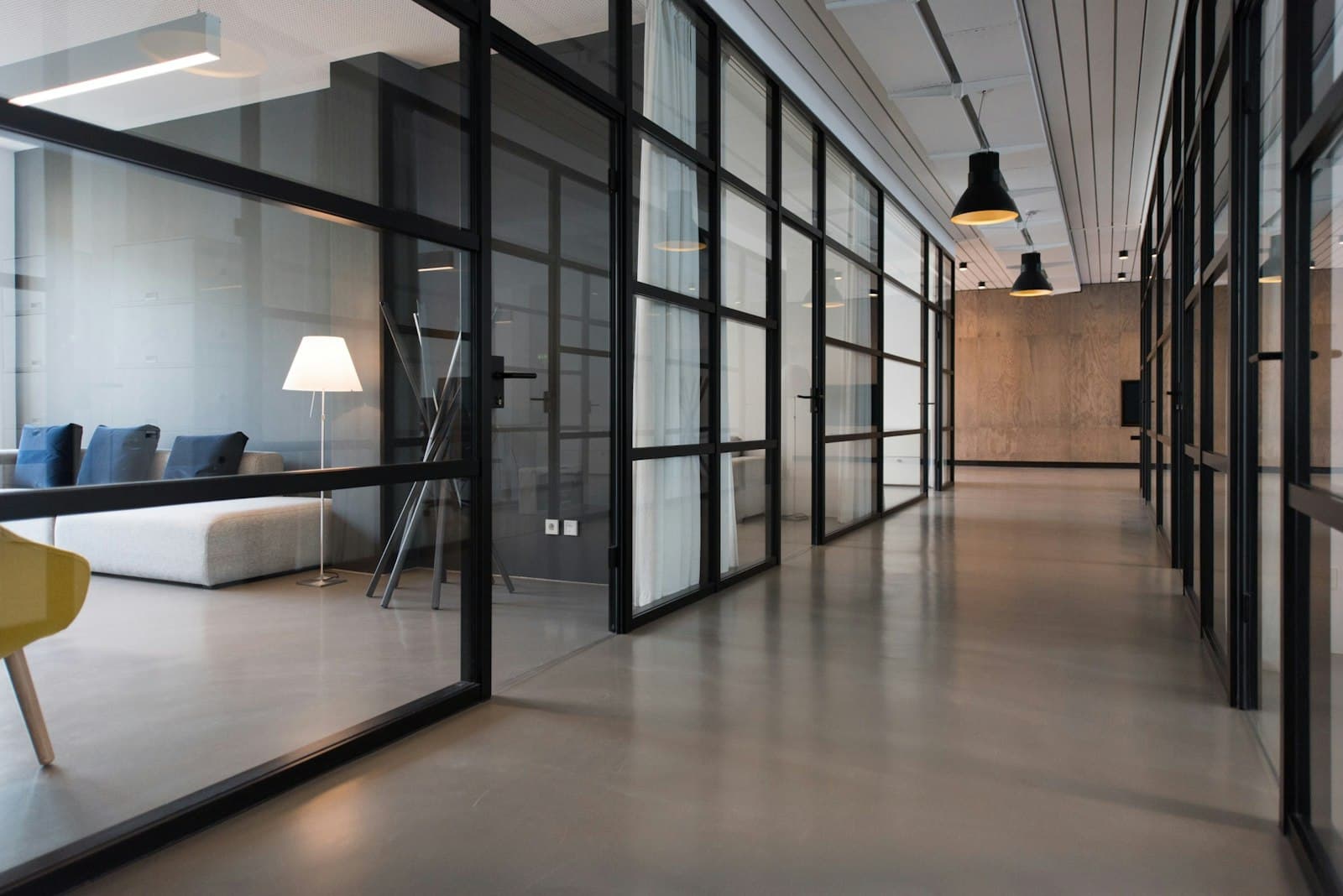 A 120-desk workspace delivered on a tight programme — acoustic planning, local joinery and daylight-first layout.